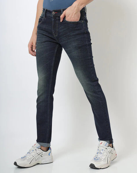 Mid-Rise Fitted Jeans – Ealora
